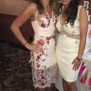 Bebe Floral Lace Dress